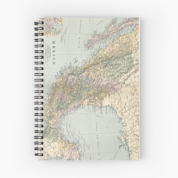 Item preview, Vintage Map of Mexico (1891) designed and sold by BravuraMedia.