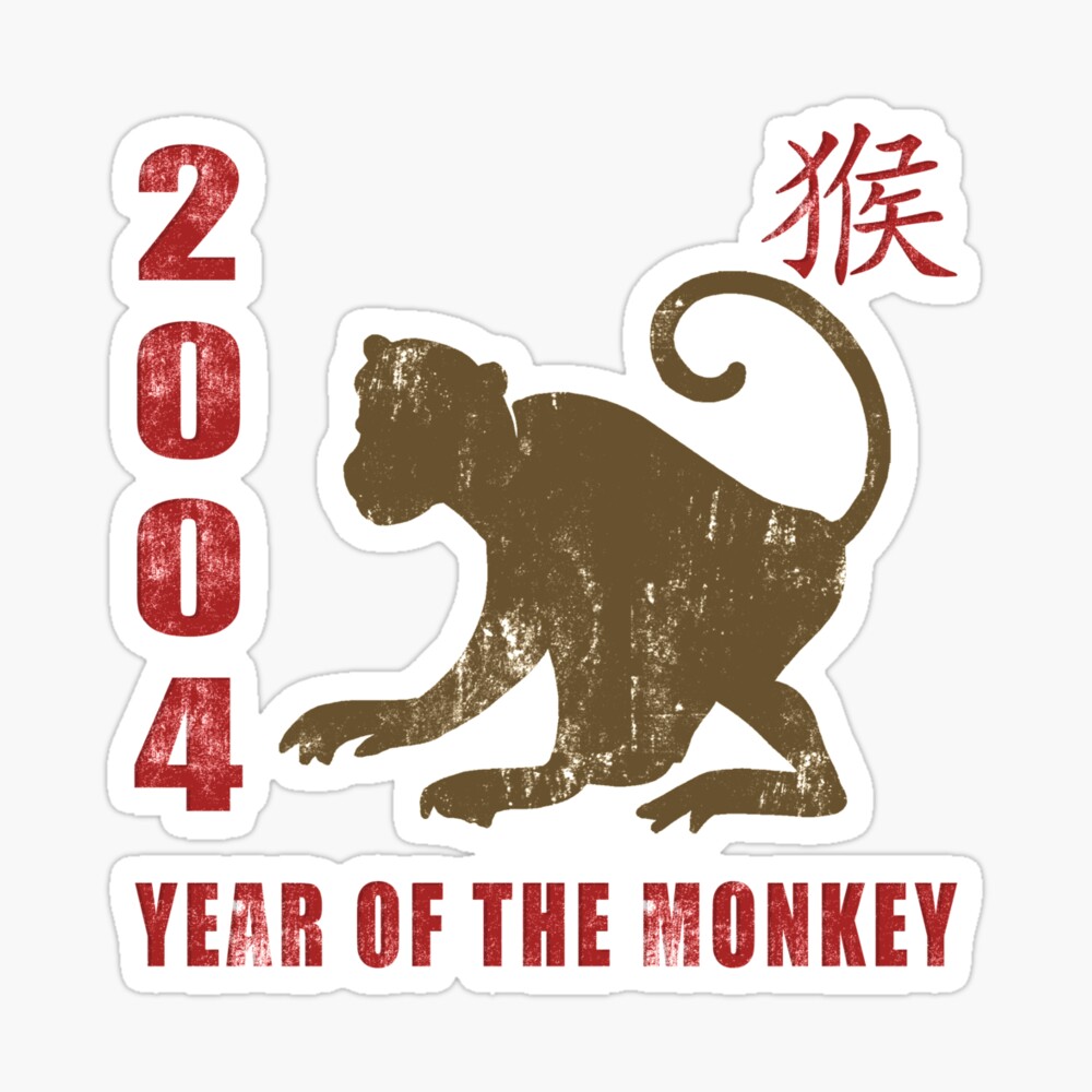 Year of The Monkey 2004 Chinese Zodiac Monkey 2004