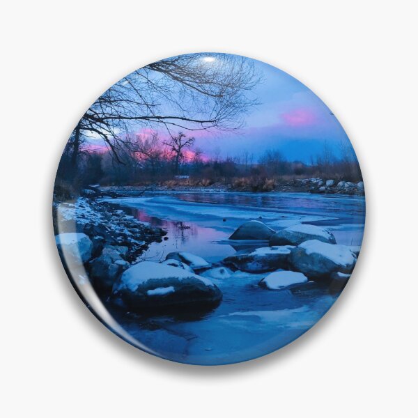 Item preview, Pink Sunset over Poudre River | Fort Collins, Colorado designed and sold by voz-captures.