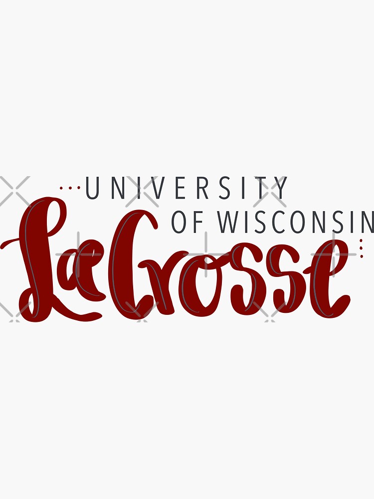 "University of Wisconsin La Crosse" Sticker for Sale by emilymoeller