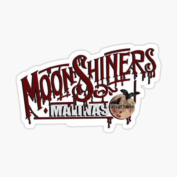 MoonShiners Malinas - Black Sticker