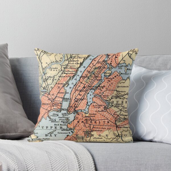 Item preview, Vintage Map of The New York City Vicinity (1890)  designed and sold by BravuraMedia.