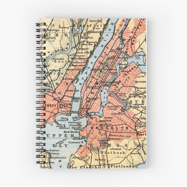 Item preview, Vintage Map of The New York City Vicinity (1890)  designed and sold by BravuraMedia.
