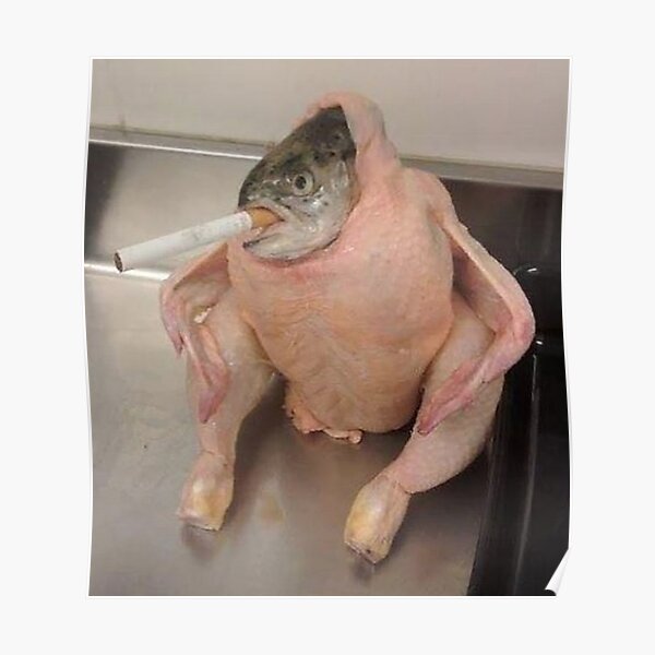 fish in chicken Poster