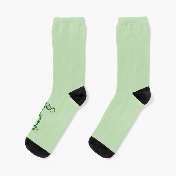 Green Ecology Poster Stop Global Warming Poster Socks Mens Womens Casual Socks Custom Creative Crew Socks