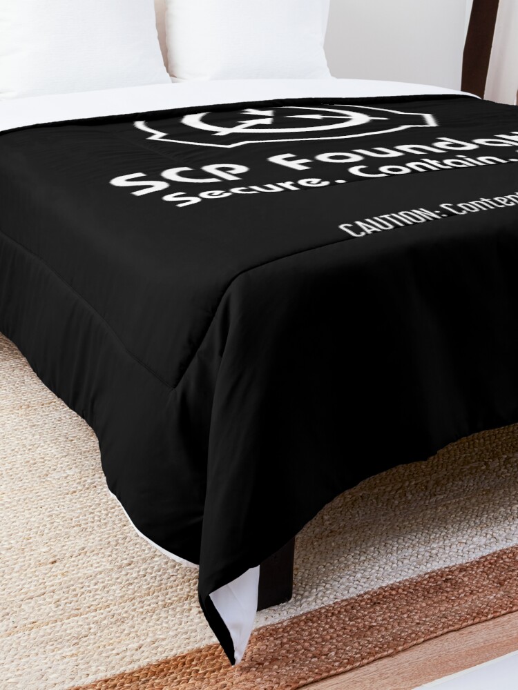 SCP Foundation (on Black) Comforter for Sale by Biochao