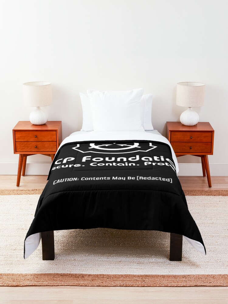 SCP Foundation (on Black) Comforter for Sale by Biochao