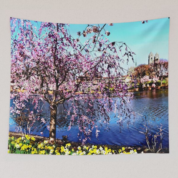 Item preview, Newark NJ - Branch Brook Park in Spring designed and sold by Susan Savad.
