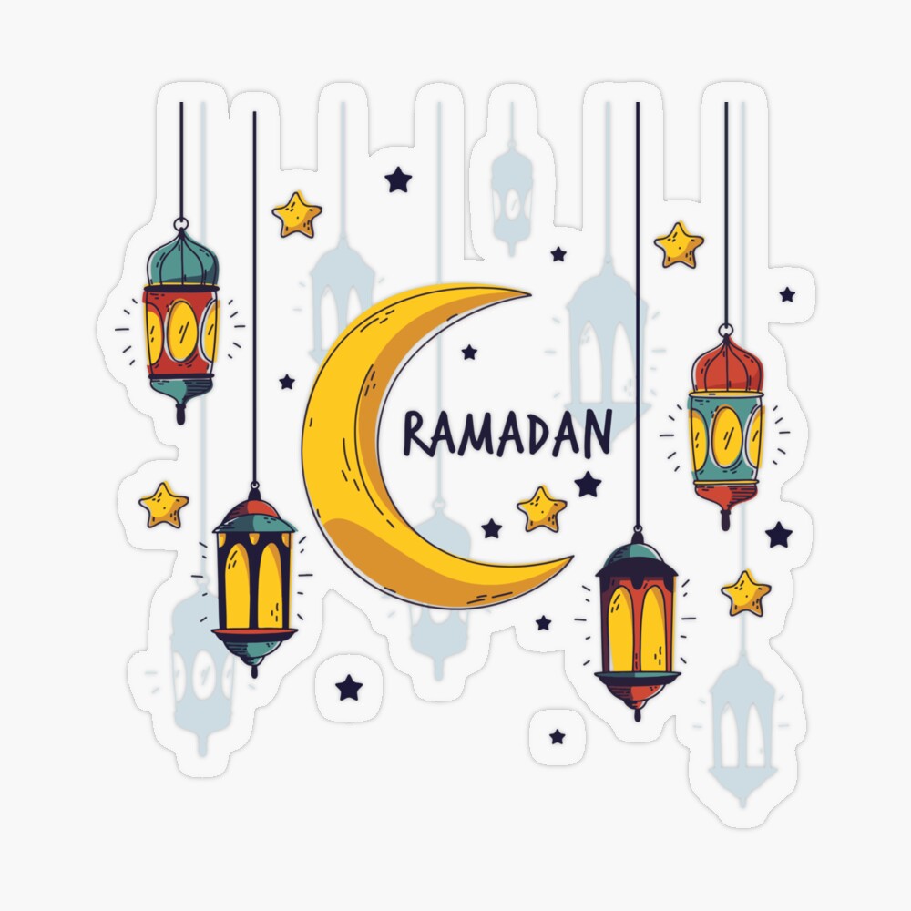 Ramadan kareem mubarak logo Royalty Free Vector Image