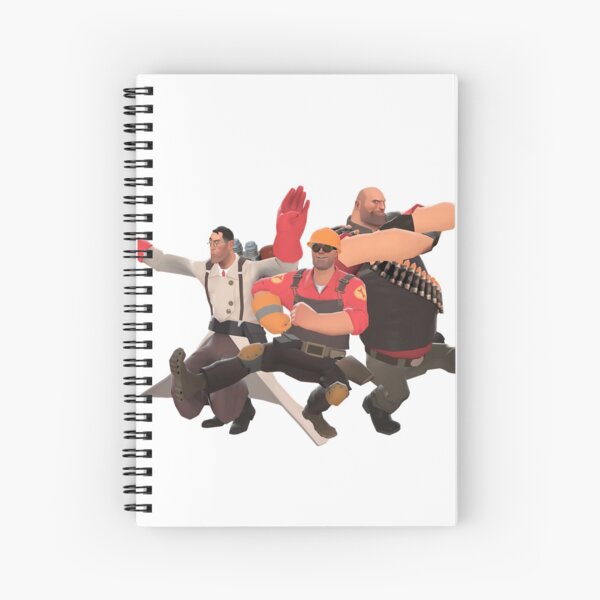 Kick Spiral Notebooks Redbubble - tf2 kazotsky kick roblox id loud