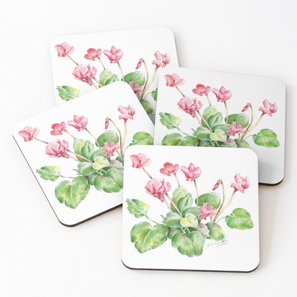 Item preview, Color pencil of Cyclamen Flower designed and sold by Shininglight14.