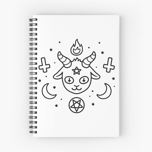 Aperçu de l'œuvre Symboles sataniques de dessin animé mignon, doodle kawaii Satan créée et vendue par irmirx.