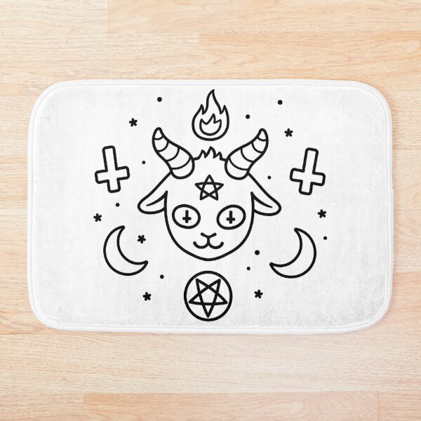 Item preview, Cute cartoon Satanic symbols, kawaii Satan doodle designed and sold by irmirx.