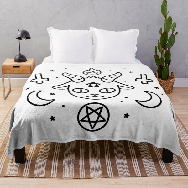 Item preview, Cute cartoon Satanic symbols, kawaii Satan doodle designed and sold by irmirx.