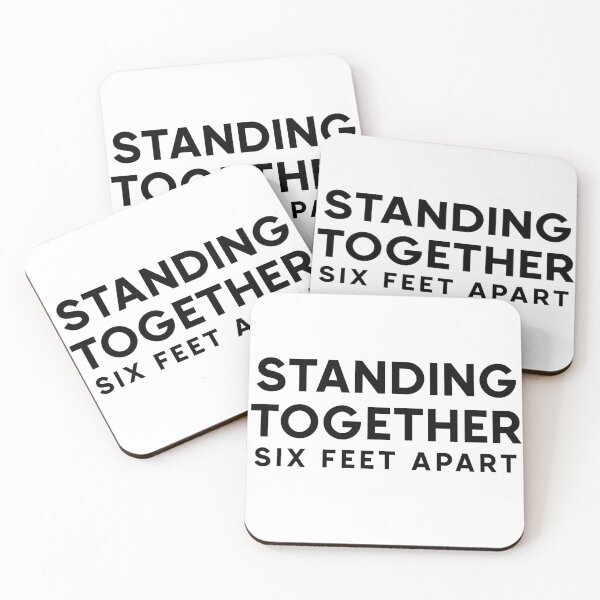 Item preview, standing together six feet apart designed and sold by courtneyklich.