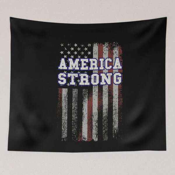 Item preview, AMERICA STRONG FLAG designed and sold by nourel.