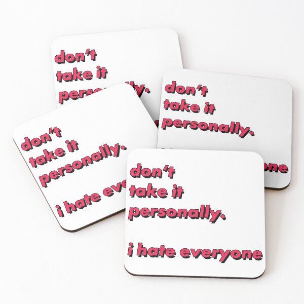 Item preview, i hate everyone - Antisocial Stickers designed and sold by chill-AF.