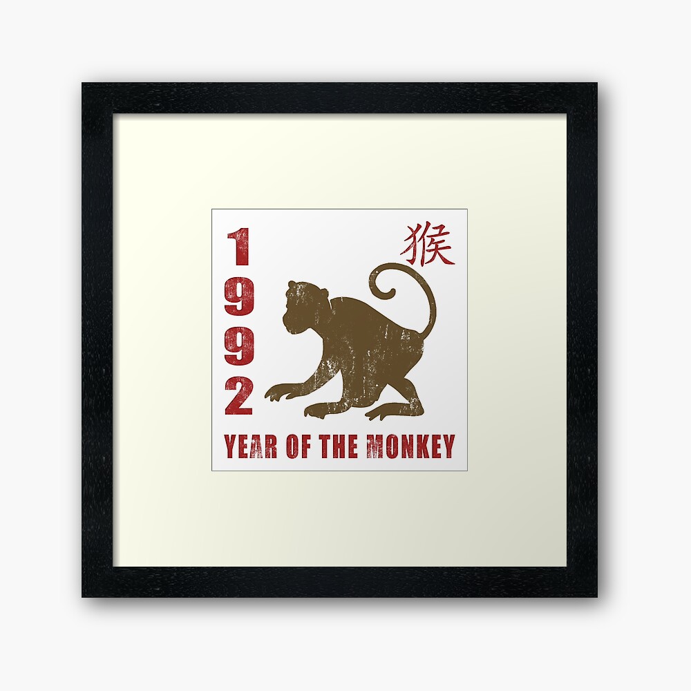Year of The Monkey 1992 Chinese Zodiac Monkey 1992