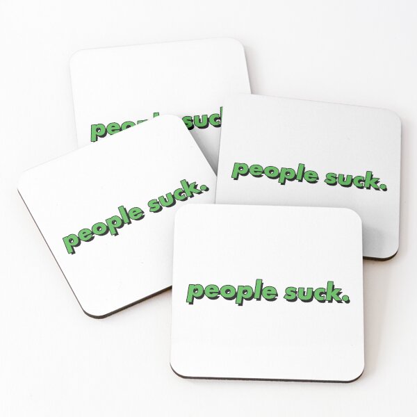 Item preview, people suck - Antisocial Stickers designed and sold by chill-AF.