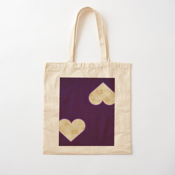 Gold Spring Floral Design Cotton Tote Bag