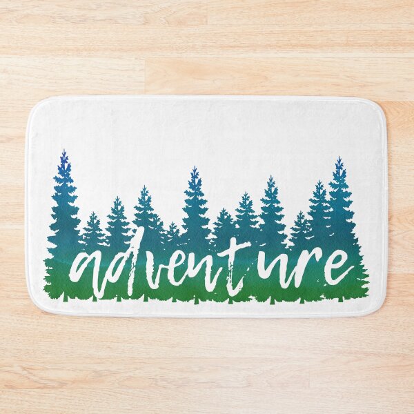 Item preview, Blue Green Trees Adventure Muted Watercolor Travel Theme designed and sold by Fashionmonger.