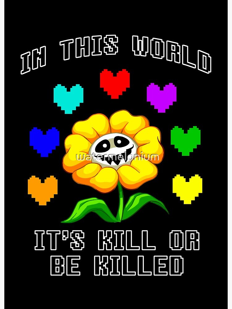 Flowey Pixel Art: It's Kill Or Be Killed