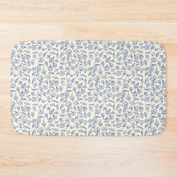 Item preview, blue leaves designed and sold by KarolinaSt.