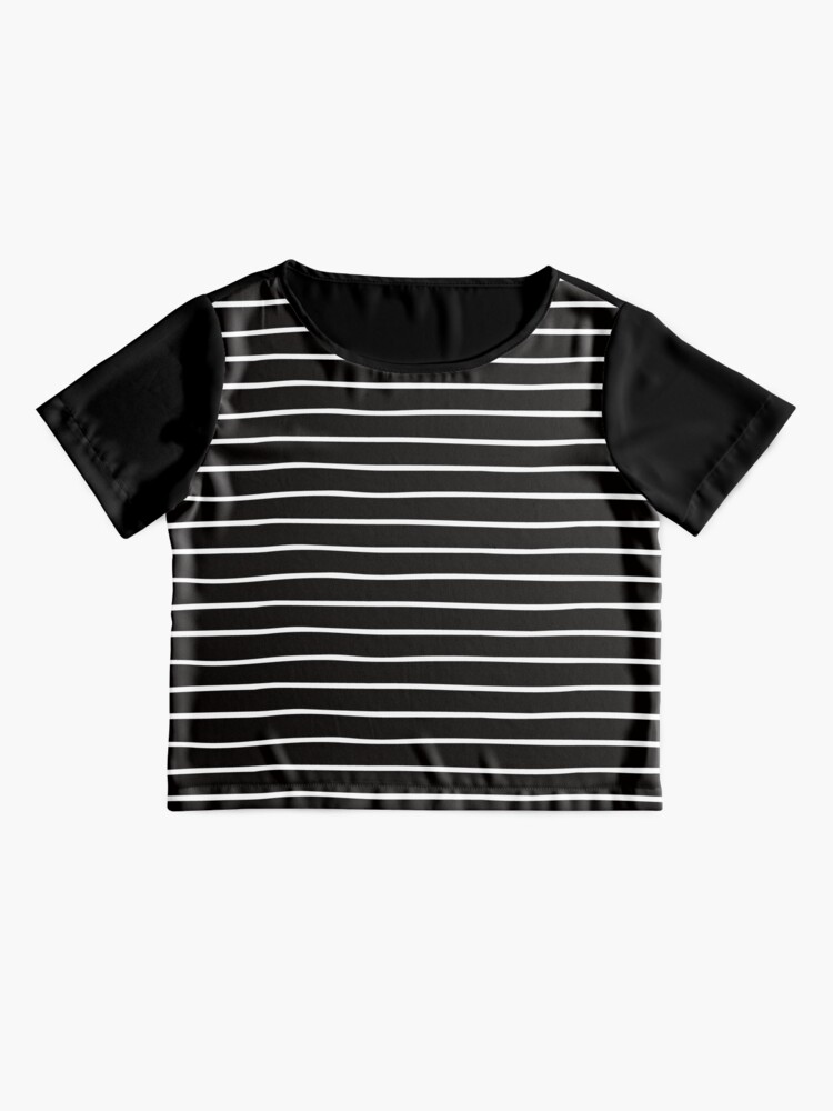 black and white stripes tshirt