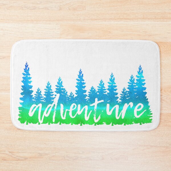 Item preview, Neon Green and Blue Turquoise Trees Adventure Bright Watercolor Travel Theme designed and sold by Fashionmonger.