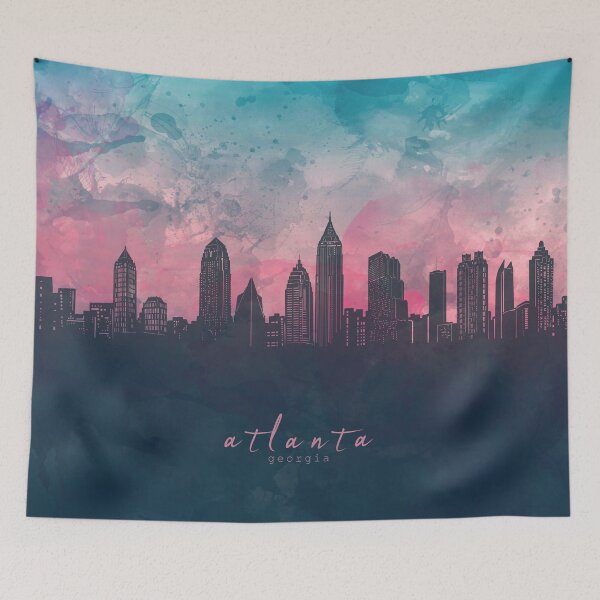 Item preview, atlanta skyline designed and sold by BekimART2.