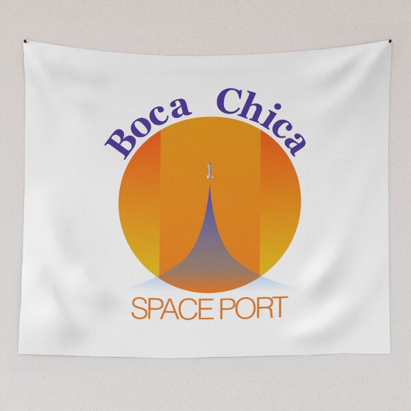 Item preview, Boca Chica Spaceport SpaceX Starship T-Shirt designed and sold by Rocket Shop Creative.