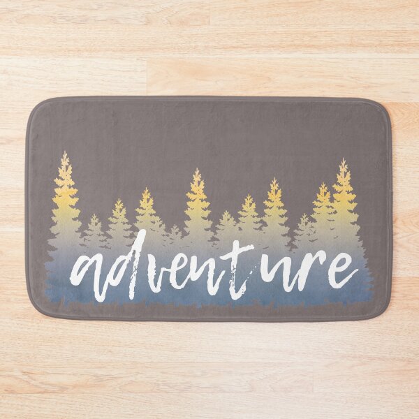 Item preview, Sunrise Frosted Yellow Blue Gray Trees Adventure Watercolor Travel Theme designed and sold by Fashionmonger.