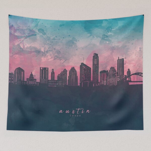 Item preview, austin skyline designed and sold by BekimART2.