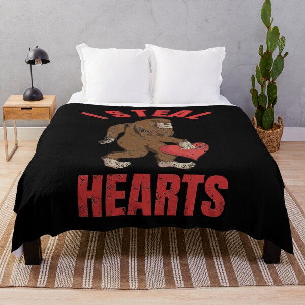 Item preview, I Steal Hearts - Bigfoot Valentine's Day design designed and sold by RedmonsDesigns.