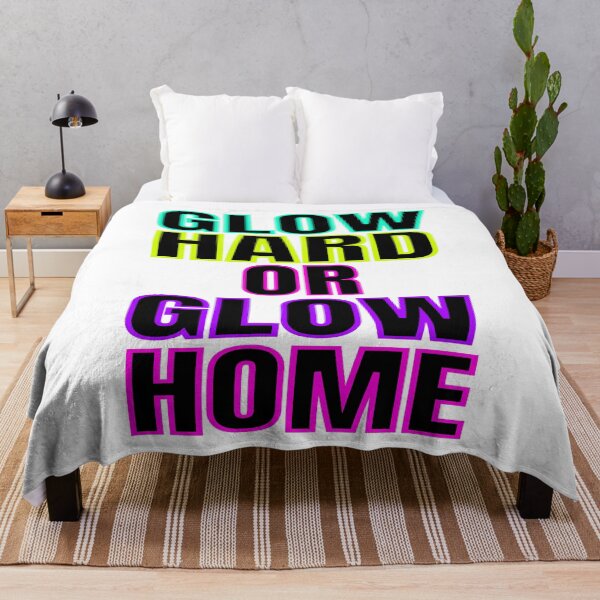 Item preview, Glow Hard Or Glow Home Glow Birthday Party print designed and sold by RedmonsDesigns.