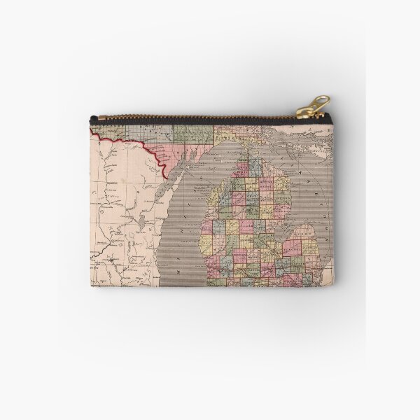 Item preview, Vintage Map of Michigan (1844) designed and sold by BravuraMedia.
