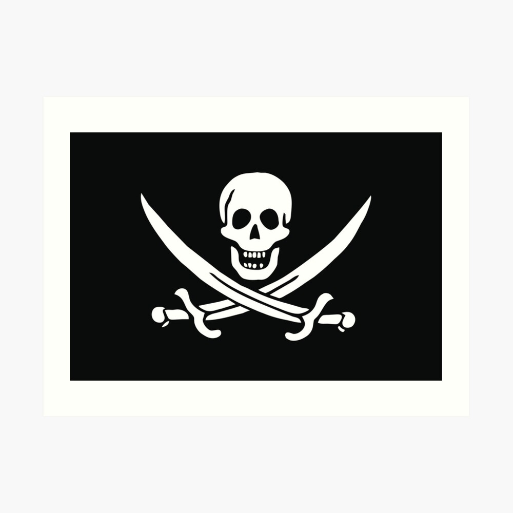 Pirate (Jolly Roger) Flag Photographic Print for Sale by jvorzimmer