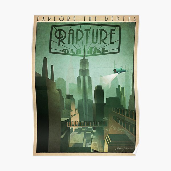 Explore Rapture, Bioshock Poster Poster