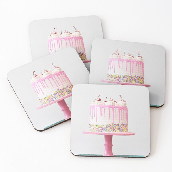 Item preview, Pink Vanilla Birthday Cake  designed and sold by newburyboutique.