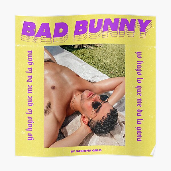 Bunny, Bad, Singer, reggaeton Póster