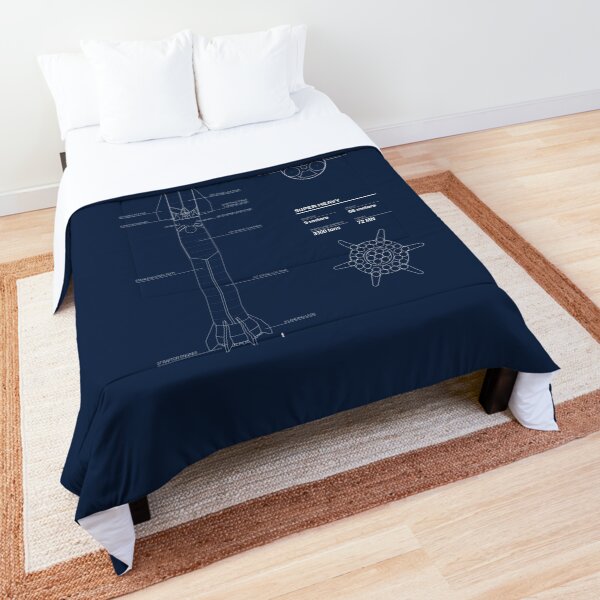 Starship SpaceX Blueprint 2020 Comforter