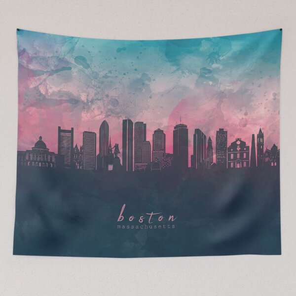 Item preview, boston skyline designed and sold by BekimART2.