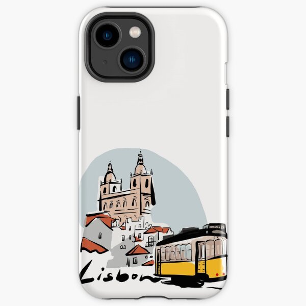 Ilustración de lisboa | Portugal Funda resistente para iPhone