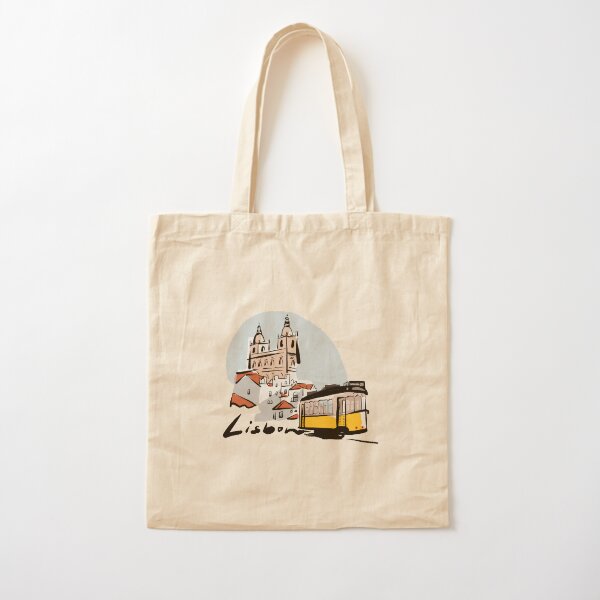 Ilustración de lisboa | Portugal Bolsa de algodón
