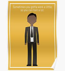 Tom Haverford: "Work a Little" Poster