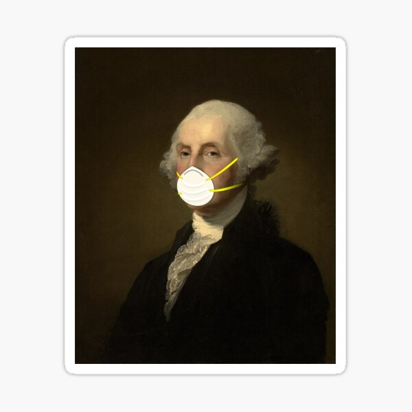 George Washington: Masked Glossy Sticker
