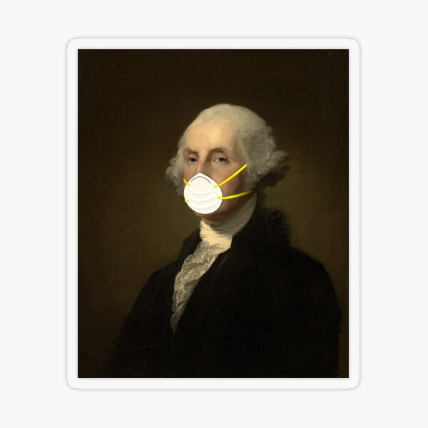 George Washington: Masked Transparent Sticker