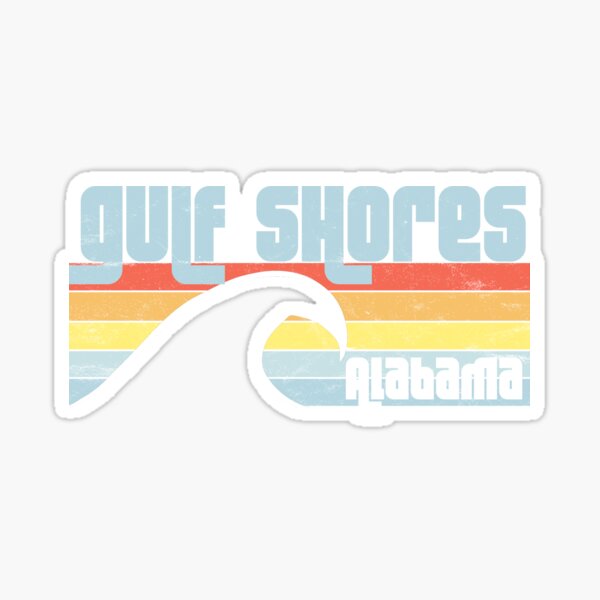 Gulf Shores Alabama Gulf Coast Sticker