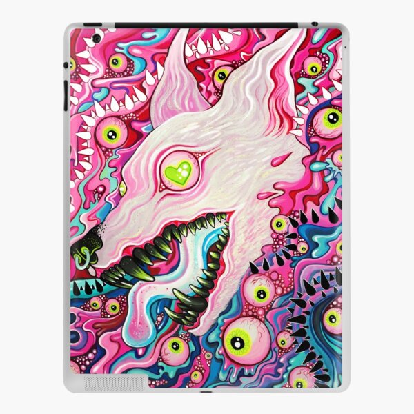 Glitterwolf Acrylic Painting iPad Skin