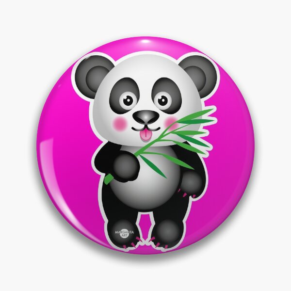 Item preview, 22 Süßer kleiner Baby Panda Bär Pandabär mit Bambus steht designed and sold by Margarita-Art.